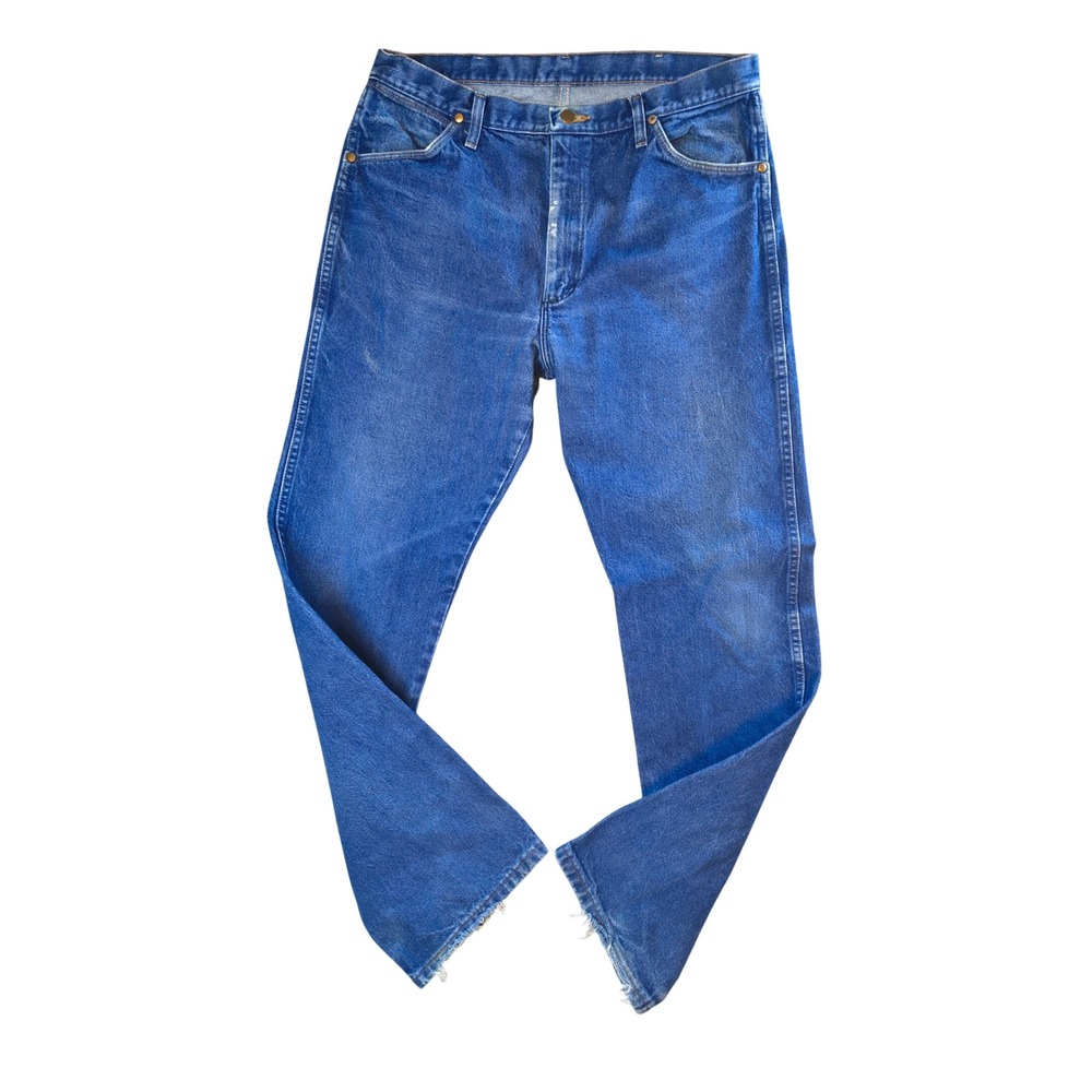 Wrangler 13MWZPW Cowboy Cut Straight Leg Blue Jeans Size 37x34